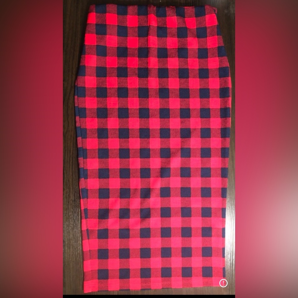 Plaid Pencil Skirt